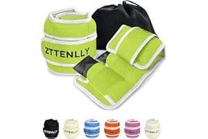 ZTTENLLY Adjustable Ankle Weights for Women Men and Kids | 1 Pair 5 10 15 18 20 Lbs Leg Wrist Ankle Weight Straps for Yoga, Walking, Running, Aerobics, Gym, Dance, Pilates, Cardio