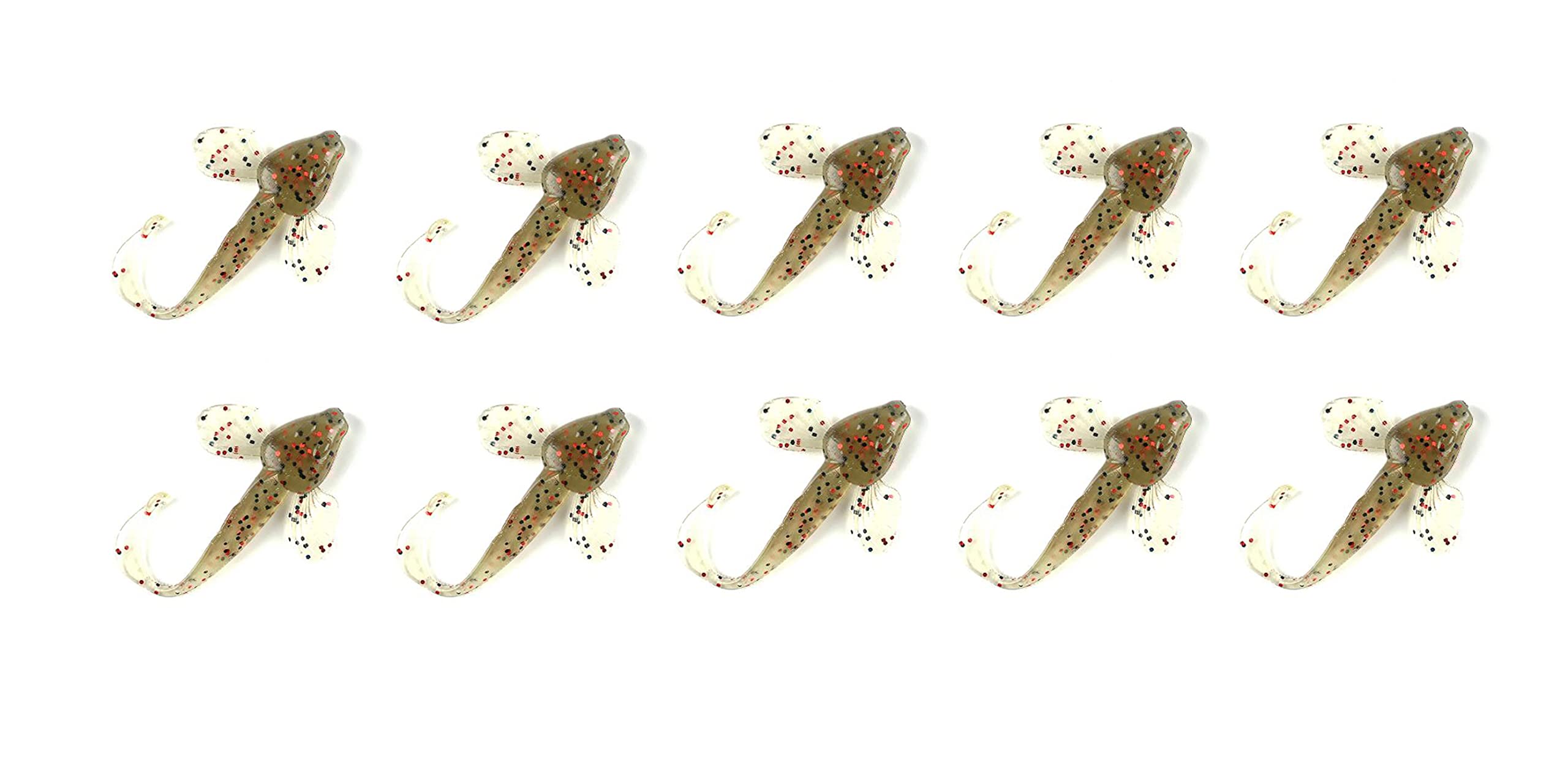 FISHIN ADDICT NANO GOBY BULLHEAD 40mm (1.5'') fishing lure twisted tail spark 10 pack