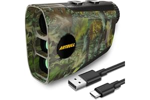 SG SURGOAL Hunting Laser Rangefinder Camou 6X Magnification with Flag Pole Locking Slope Scan Mode, for Bow & Rifle Hunting & Golfing