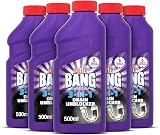 Cillit Bang 3-in-1 Power Cleaner Odour Stop Gel Drain Unblocker 5 Pack