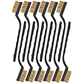 SUJAYU Brass Wire Brush Rust Remover, Small Wire Brush for Cleaning, Paint Stripper for Metal, Wood, Rustoleum Fabric Spray Paint (Brass, 12.00)