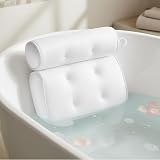 EJY01 Luxury Bath Pillow Tub Spa Cushion 3D Mesh Neck Shoulder Back Support view 1