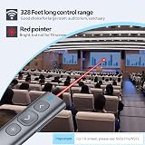 Norwii N95 Presentation Clicker USB-C USB-A Receiver Red view 3