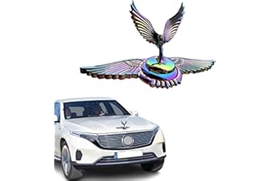 Fsocpen 3D Flying Eagle Logo Car Hood Ornament,Colorful Metal Hood Ornaments for Trucks Auto,Self Adhesive 3D Funny Car Bonnet Decoration Accessories Bar Pub Club Wall Deco