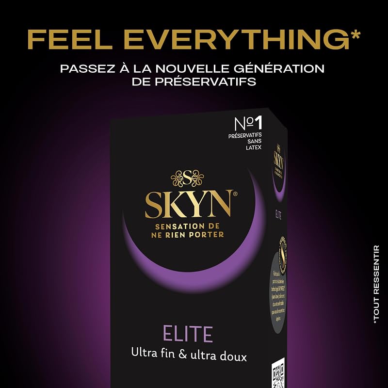 Elite : Lot de 22 Préservatifs Ultra-fins et Doux de taille Régulière