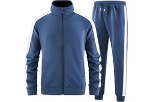 AEELEIRE Men's Tracksuits Long Sleeve Full Zip Jackets and Pants 2 Piece Outfit