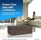 Ananta Faraday Box for Car Keys Premium RFID Key Box Brown view 7