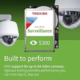 Toshiba S300 6TB Internal Surveillance Hard Drive 3.5" SATA HDD 64 HD cams view 3
