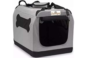 Pet Portable Crate – Great for Travel, Home and Outdoor – for Dog’s, Cat’s and Puppies – Comes with A Carrying Case ((19.5“x 