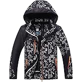 PHIBEE Big Boy's Waterproof Breathable Snowboard Ski Jacket