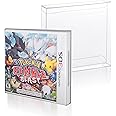 Premium Display Case Protectors Compatible for Nintendo 3DS Game Box , 0.40mm Thick and Clear PET Plastic Cases Compatible for Pokemon, Super Smash, Animal Crossing, Zelda, Minecraft (Pack of 25)