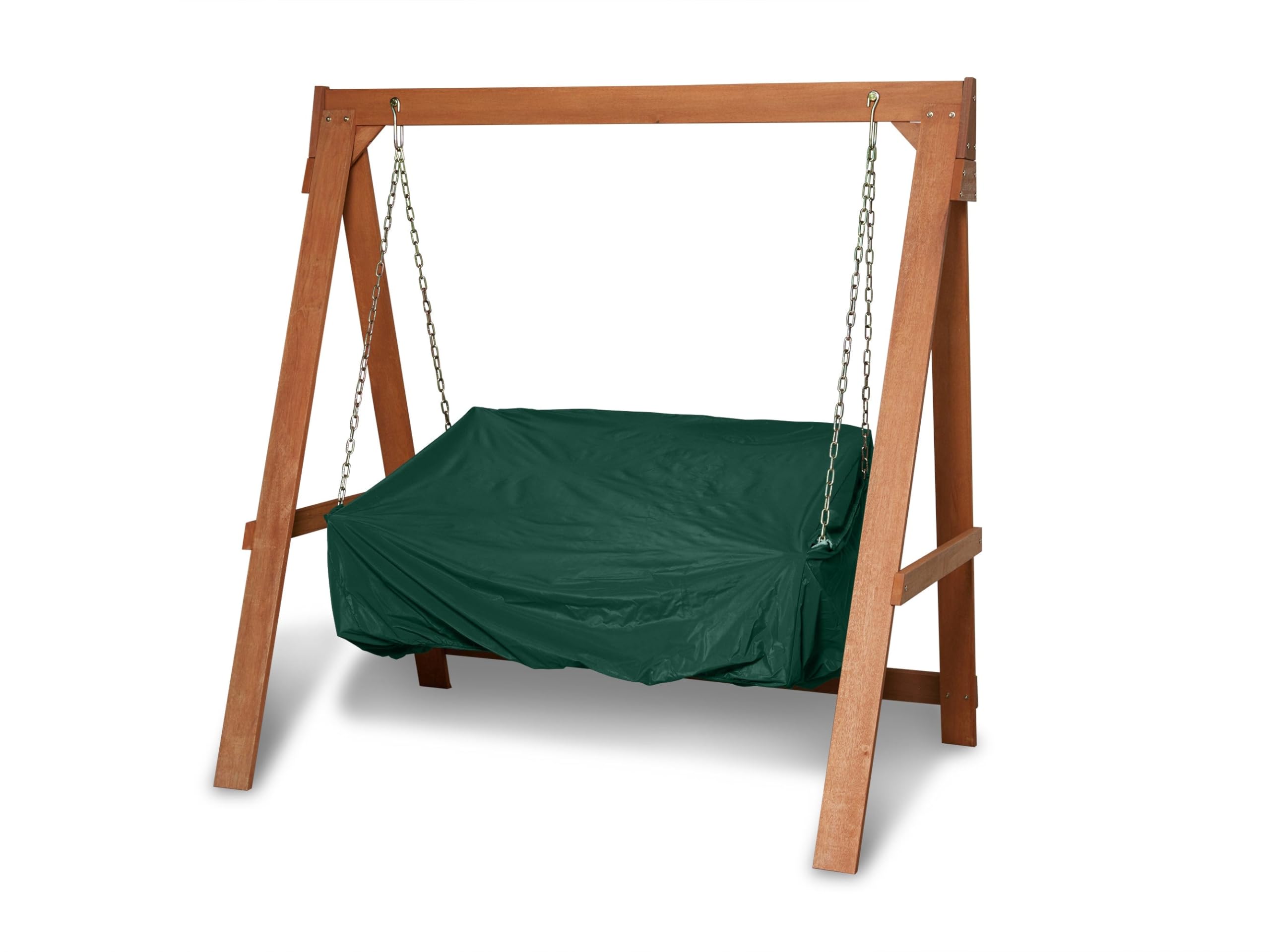 Photo 1 of Covermates Outdoor Swing Cover - Light Weight Material, Weather Resistant, Elastic Hem, Seating and Chair Covers, 63W x 26D x 26H, Green