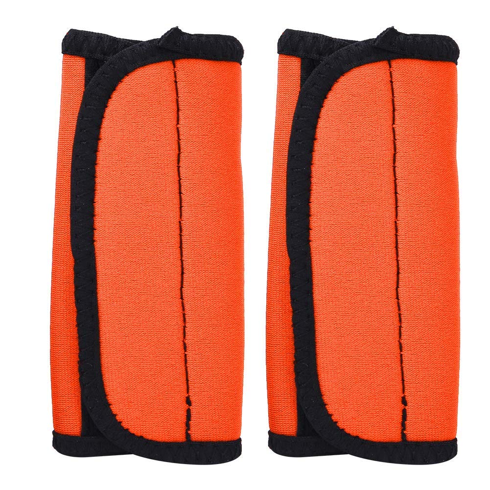 Alomejor 2PCS Kayak Paddle Grips Neoprene Non-Slip Paddle Grips Prevent Blisters and Callus for Canoe Boat Kayak Water Sports (Orange)
