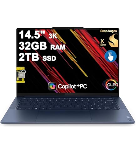 Amazon.com: Lenovo Yoga Slim 7x 3K OLED Touchscreen Laptop, 14.5