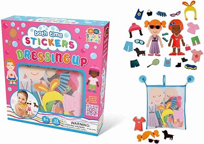 Buddy & Barney Dressing Up Bath Time Stickers Toy 32 Pieces