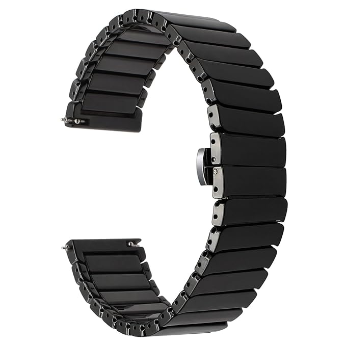 for Samsung Gear S3 Frontier Classic/Galaxy Watch 46mm Watch Band, TRUMiRR 22mm Ceramic Band Quick Release Strap Replacement for Samsung Gear 2 Neo ...