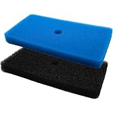PWEOW Pond Filter Pads for Outdoor Ponds, Coarse and Fine Pond Filter Media Compatible with 52231and 52229 Filters Box, for Pond 871980305528 Sponge Filters Replacement for Fish Ponds (1 Sets)