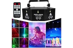 0M0DZH 9 Lens Laser Stage Light Scan Light,LED Light 9-Eye RGB DMX Scan Projector Colorful KTV Bar Laser Stage Light Disco Bar Coffee Stage Laser Light Xmas Home Decor