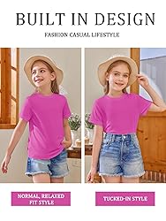 Girls Short Sleeve T Shirts Kids Summer Tops