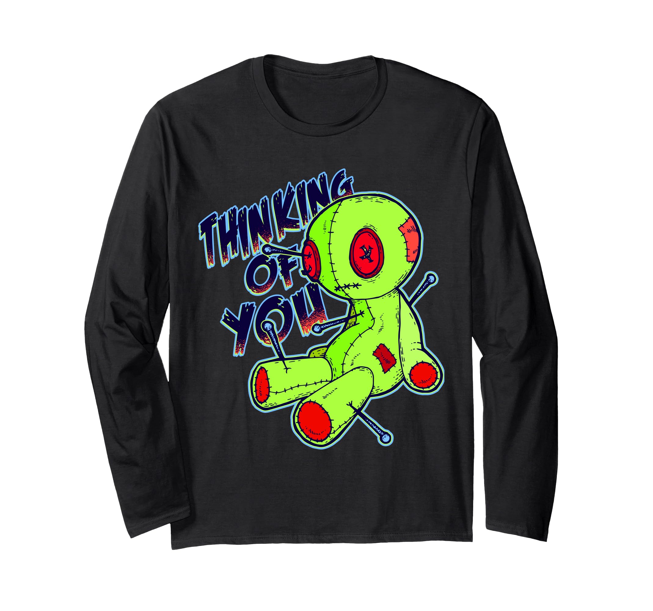 Thinking of You Voodoo Doll Halloween Valentine Long Sleeve T-Shirt