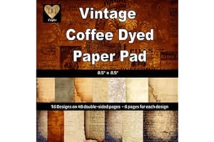 Vintage Coffee Dyed Paper Pad