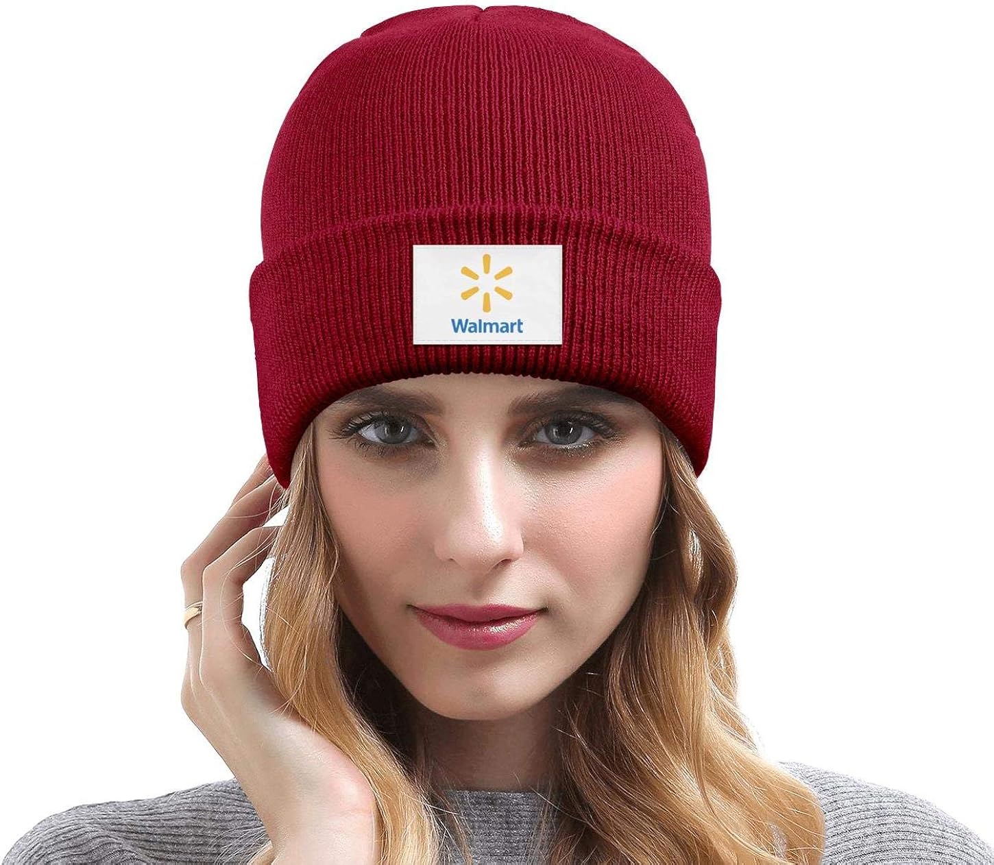 red beanie hat walmart