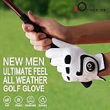FINGER TEN Golf Gloves Men Left Hand Cabretta Leather Ball Marker Weathersof M view 5