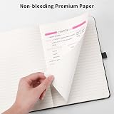 RETTACY A5 Lined Hardcover Notebook 2-Pack 376 Pages 100gsm view 5