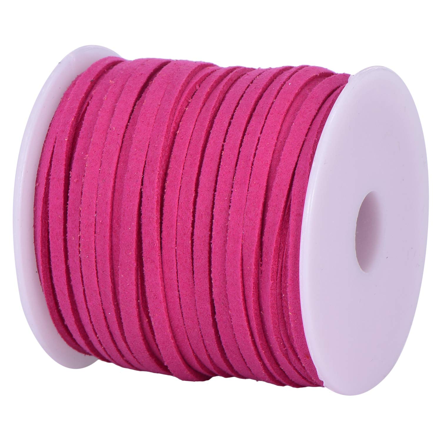 DonDon Velour Ribbon 0.12 inch (3 mm) DIY - 32.81 yd (30 m) roll - Pink