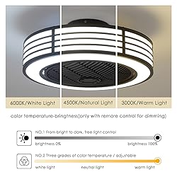 Asyko Bladeless Ceiling Fan - 22" Low Profile Flush