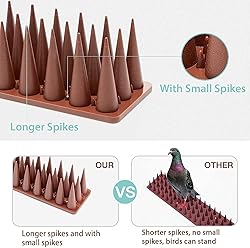 Bird Spikes, Bird Deterrent Spikes for Squirrel