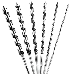NICAVKIT 6Pcs 12-Inch Long Auger Drill Bit Set for