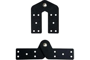 QIXIN Attic Ladder Hinge Attic Ladder Parts Attic Ladder Hinge Kit Replacement Parts for Herringbone Ladder Tensioner Court Stairs(2pcs)
