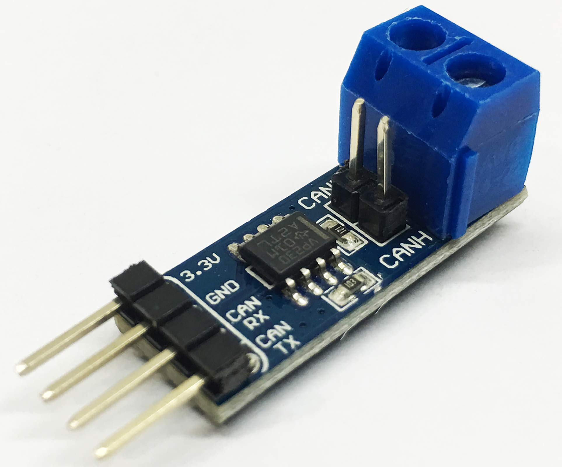 Waveshare SN65HVD230 CAN Board Connecting MCUs to CAN Network Features ESD Protection Communication Evaluation Development Board 3.3V