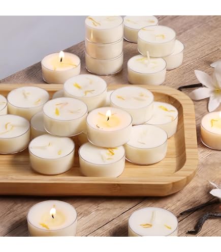 Lot De 2 Bougies Chauffe-plat Parfumées – Orchidée Blanc/jaune