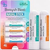 BOOYAH BLAST Nasal Sticks, Natural Sinus Inhaler, Sinus Relief Nasal Inhaler for Clear Breathing, Nasal Fresh Nasal Stick Inhaler with Menthol 4PK (Winter Chill Citrus Kick Lavender Dream Melon Rush)