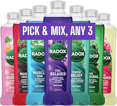 Radox Mineral Therapy Bath Soak Bundle - Pick Any 3 500ml Bottles