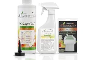 HEAD HUNTERS NATURAL LICE PRODUCTS Head Lice Treatment Kit with Lice Prevention Spray, Pro Lice Comb, and Lice Shampoo That Kills Eggs and Lice - Non-Toxic Lice Treatment Extra Strength Family Size - Head Hunters