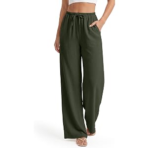 SEVEGO Tall Women 32"/34"/36" Inseam Wide Leg Flowy Palazzo Summer Pants