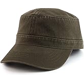 Armycrew Oversized Big 2XL Flat Top Army Style Cotton Military Cap