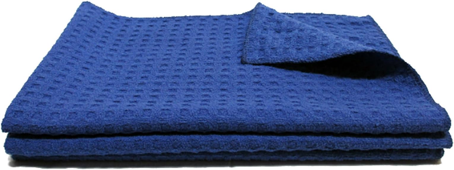 Microfiber Drying Towel - Professional Grade - Large Waffle Weave - Best Car Drying Cloth - Color Choice - Quick Dry - Auto Detailing Towels - 16 in. x 24 in. -Guarantee and Bonus - Dry Master Pro