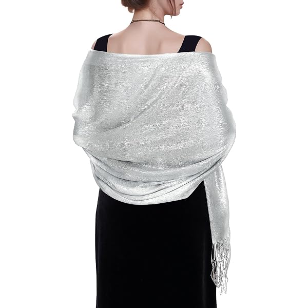 Satin Shawl Wrap Scarf for Evening Dresses Long Neckerchief Women