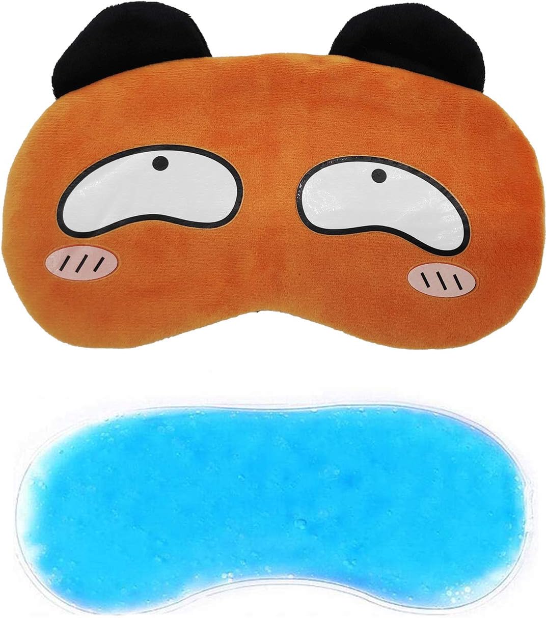 Jenna™ Cute Gel Fur Sleeping Eye Shade Mask Cover for Insomnia, Meditation, Puffy Eyes and Dark Circles