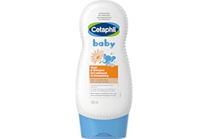 Cetaphil Baby Wash and Shampoo With Organic Calendula - Tear Free - Paraben, Colourant and Mineral Oil Free - 230ml