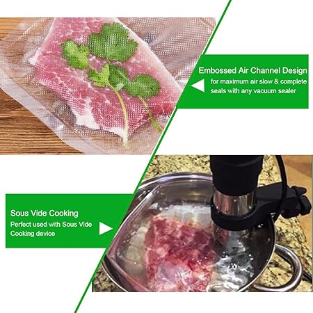 LOHOTEK Bolsas al Vacio, Rollos para Envasadora Sellador de Vacío ...