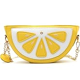 QiMing Orange CrossBody Purse Bag,PU Phone Shoulder Wallet for Women Girl