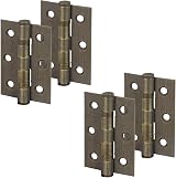 Decoranddecor Door Hinges Internal Fire Rated 3in 76mm Ball Bearing Antique view 1