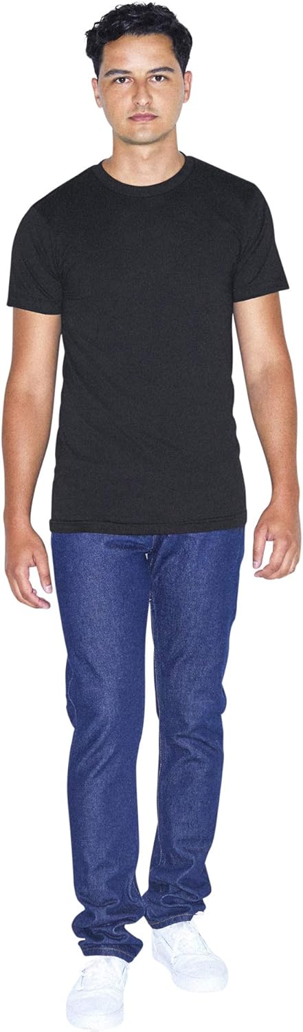 American Apparel 50/50 Crewneck Short Sleeve T-Shirt, 2-Pack: Clothing