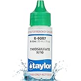 TAYLOR TECHNOLOGIES INC R-0007-A THIOSULFATE #7 N/10 3/4 OZ | Dropper Refill Tests Total Alkalinity in Pools &amp; Spas, Replace Annually