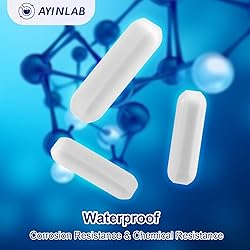AyinLab PTFE Magnetic Stir Bar Set 8pcs, Magnetic